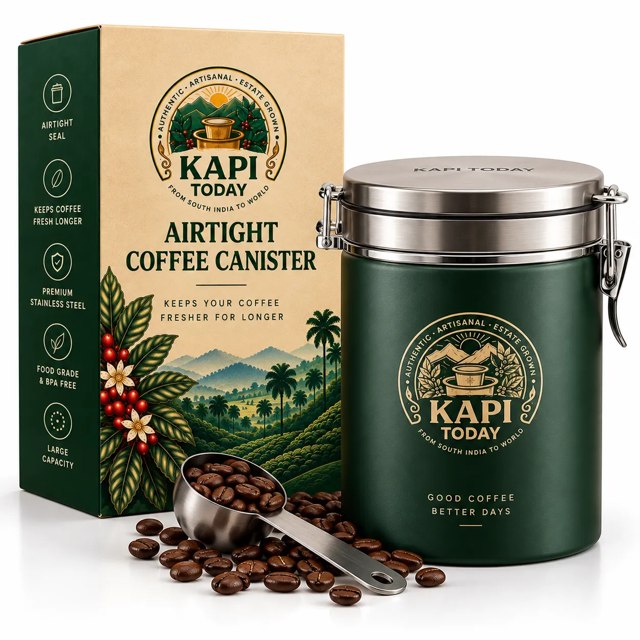 Kapi Today Airtight Coffee Canister
